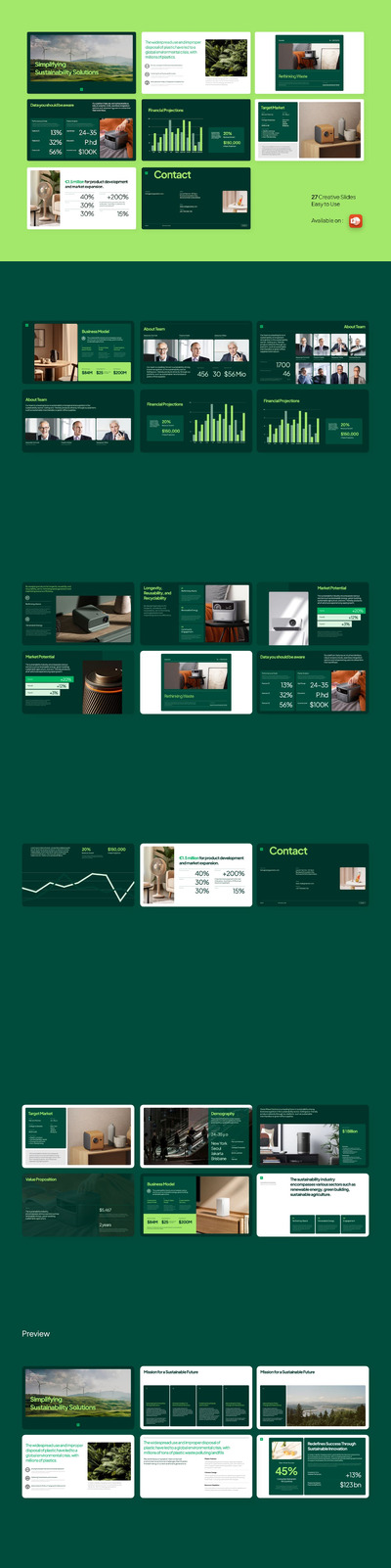 极简商业提案 PPT模板 (PPTX)