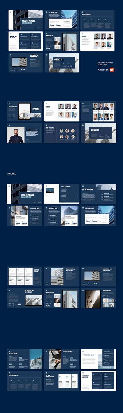 愿景商业提案PPT模板 (PPTX)