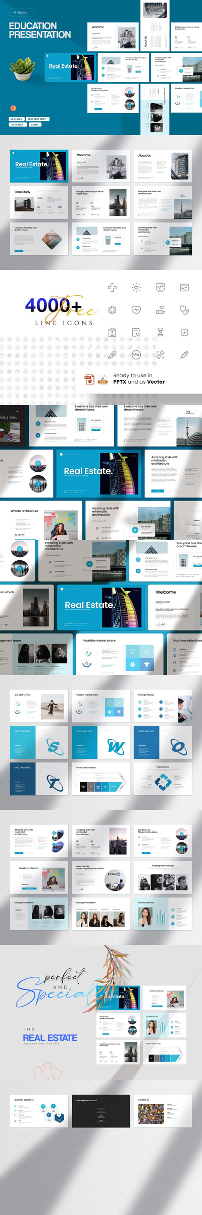 房地产演示模板PPT模板 (PPTX)