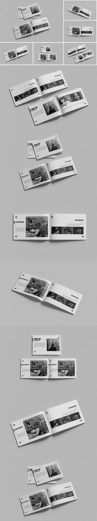 景观杂志和目录画册样机（PSD）