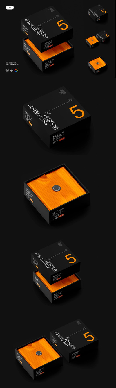 纸盒样机套装 （PSD）