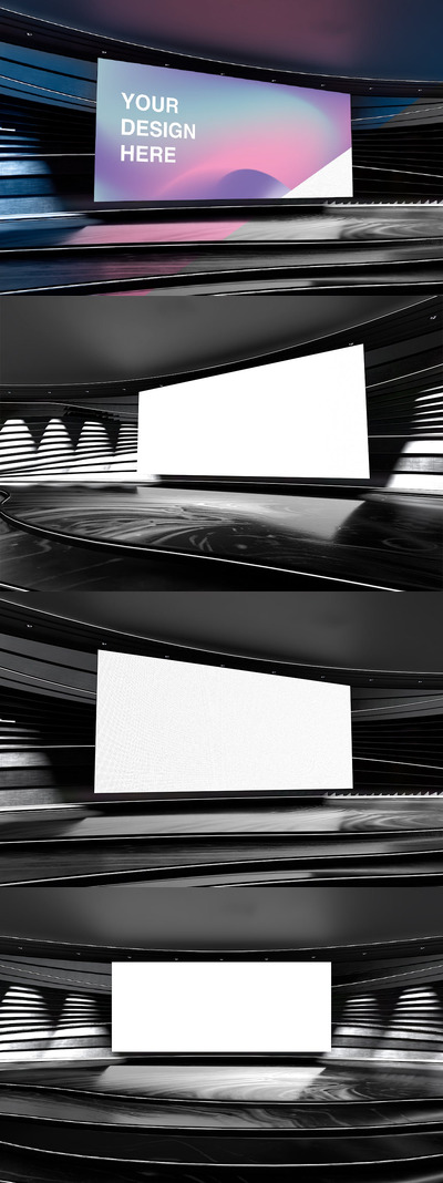 礼堂大屏幕模型 (PSD,JPG)