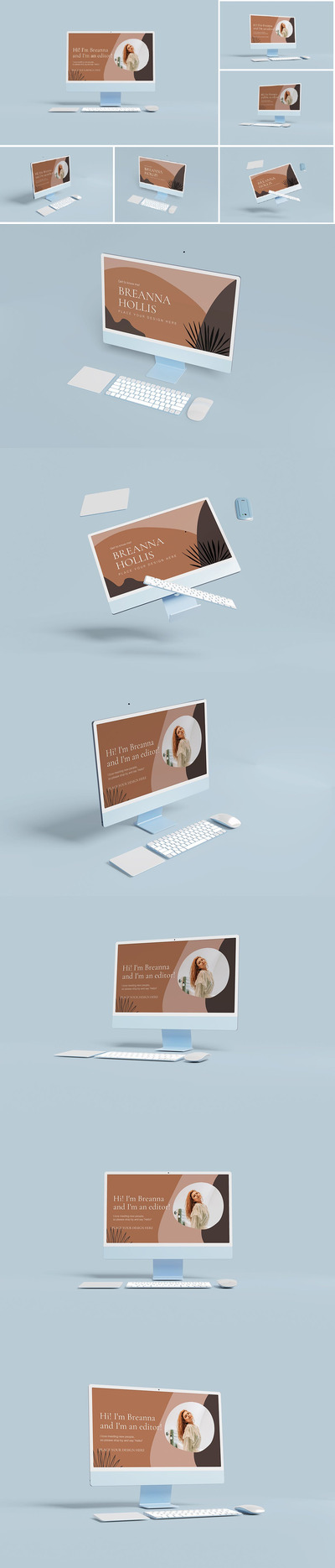 iMac 电脑样机 (PSD)