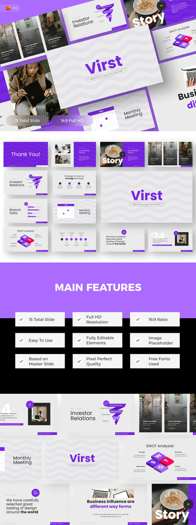 商业项目 PPT模版 (PPTX)