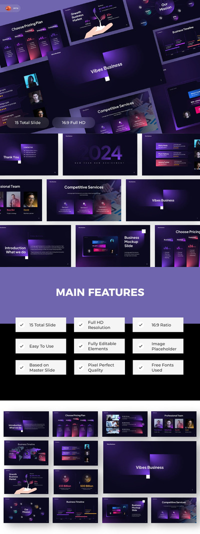 商业展示 PPT模版 (PPTX)