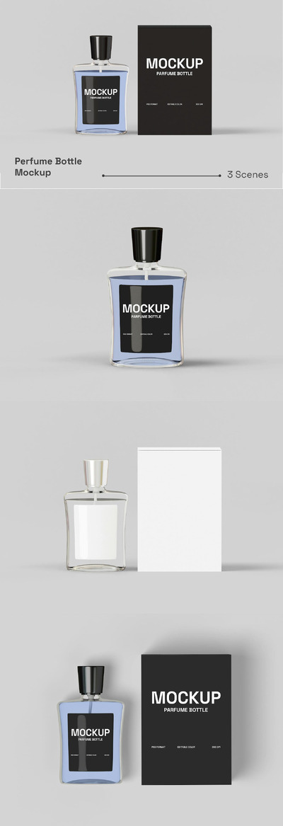 香水瓶样机 (PSD)