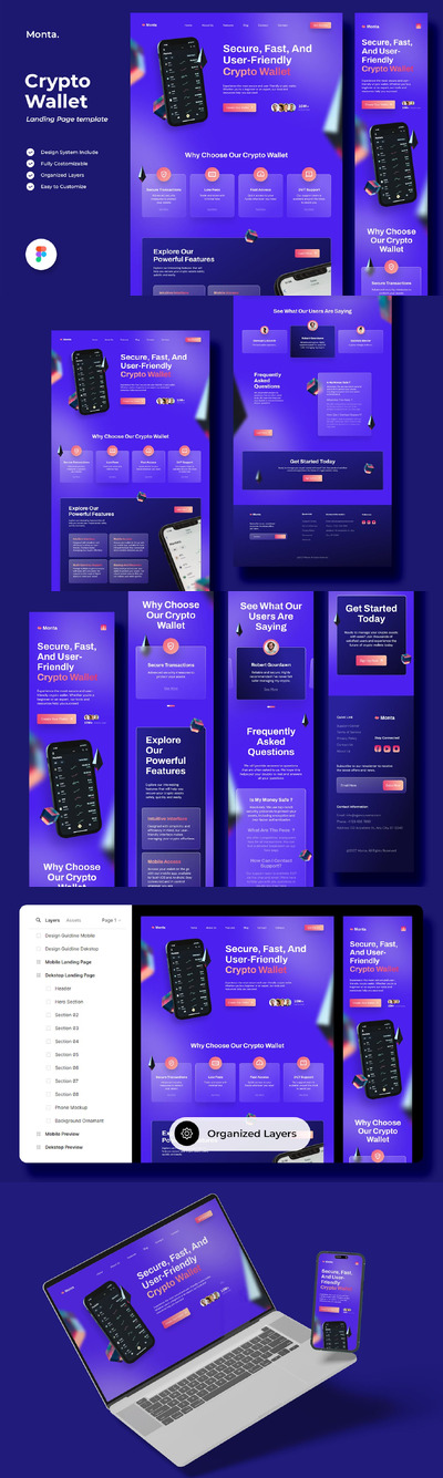 Monta - 加密钱包登陆页面 (FIG)