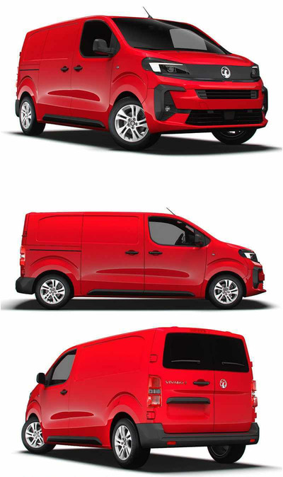 2024 Vauxhall Vivaro L2电动厢式货车3D模型（OBJ,FBX,MAX,LWO,C4D）
