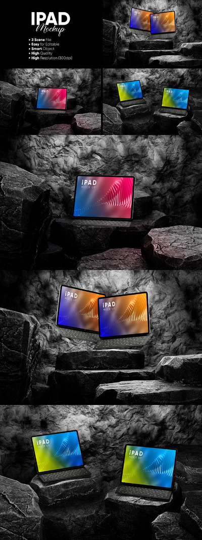 iPad 平板样机 (PSD)