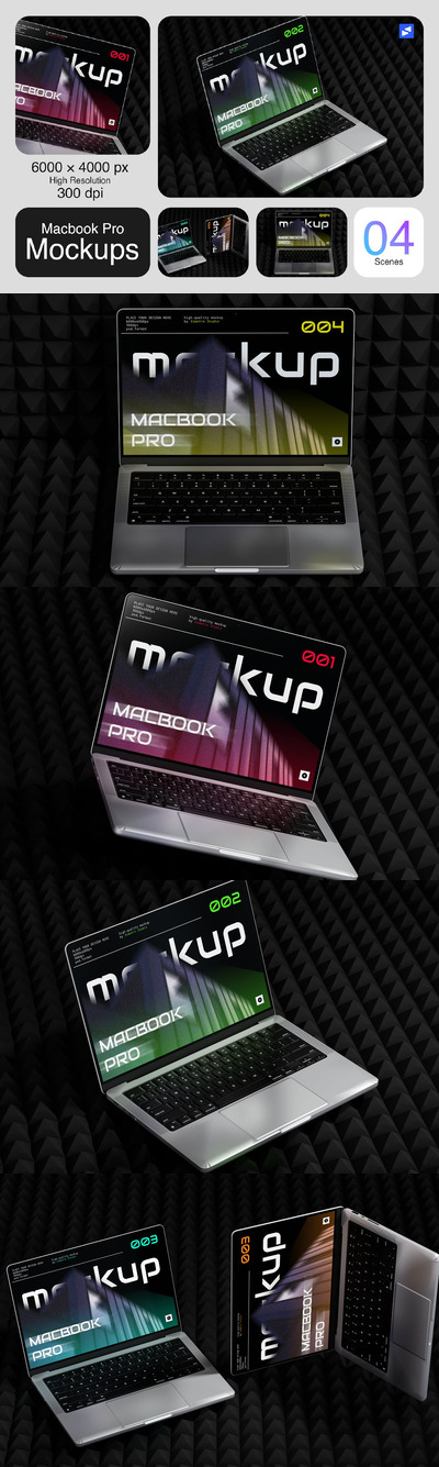 笔记本电脑样机 (PSD)