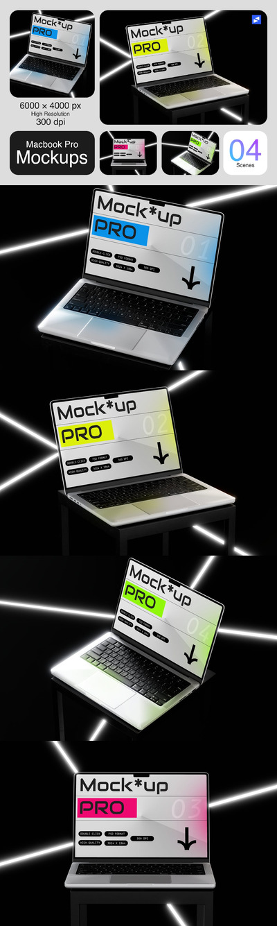 笔记本电脑样机 (PSD)