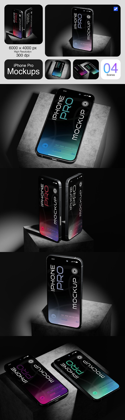 iPhone 手机样机 (PSD)