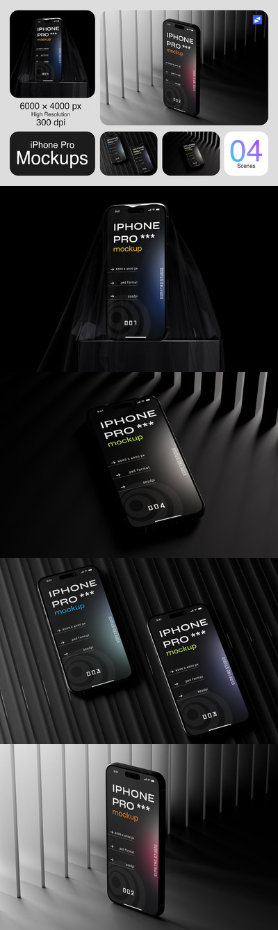 iPhone 手机样机 (PSD)