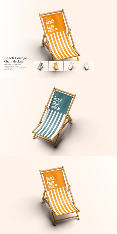 沙滩椅样机 (PSD,PDF)