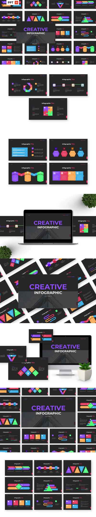 创意信息图第 PPT模版 (PPTX)
