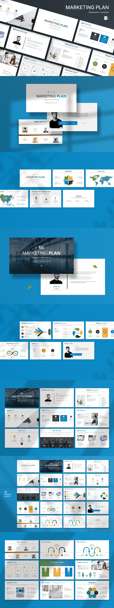 营销计划演示模板PPT模版 (PPTX)