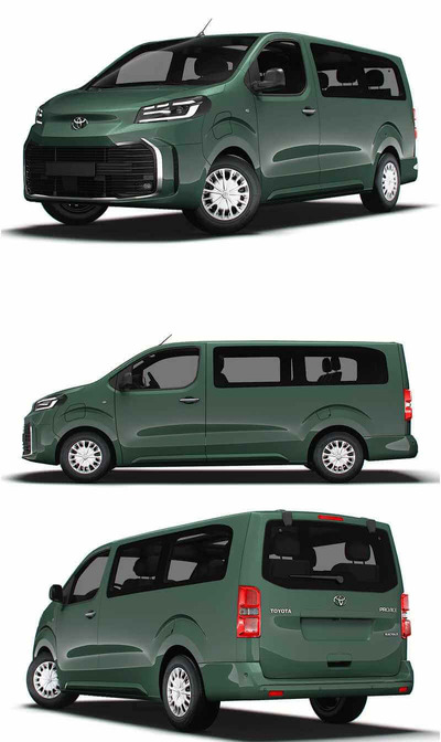 2024款丰田Toyota ProACE Verso Electric Long电动汽车3D模型（OBJ,FBX,MAX,LWO,C4D）