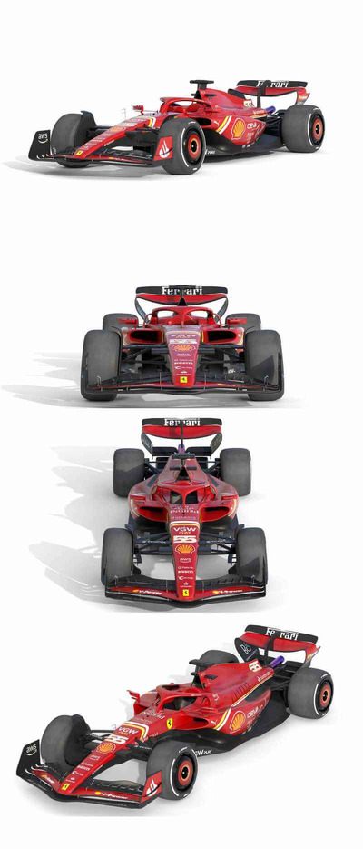 F1 Ferrari SF-24 2024赛车3D模型（BLEND,FBX）