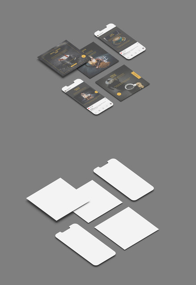 Instagram 样机 (PSD,PDF)