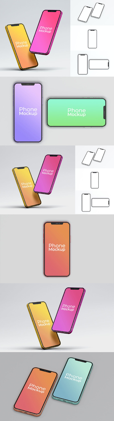 智能手机样机集 （PSD） (PSD)