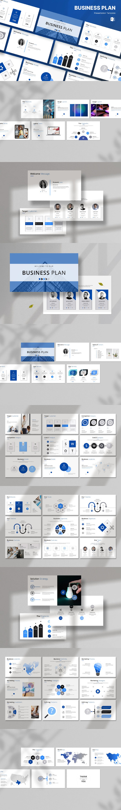 商业计划演示模板 (PPTX)