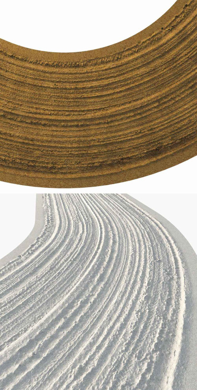 有车辙的弧形沙子路3D模型（FBX,MAX）