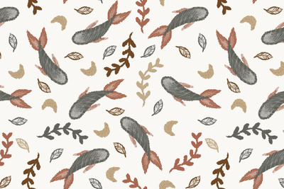 鱼土腥味无缝模式 (JPG,PNG,PSD)