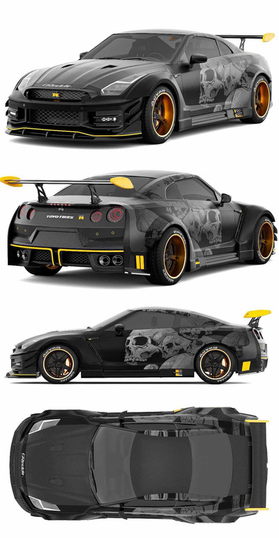 Nissan GTR R35 Nismo汽车3D模型（OBJ,MAX）