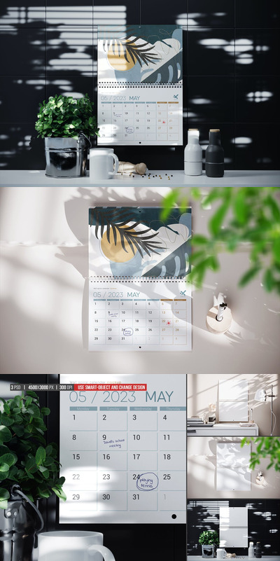 螺旋挂历样机 (PSD)