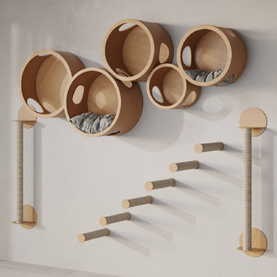 壁挂式木制猫舍 猫屋3D模型（FBX,MAX）