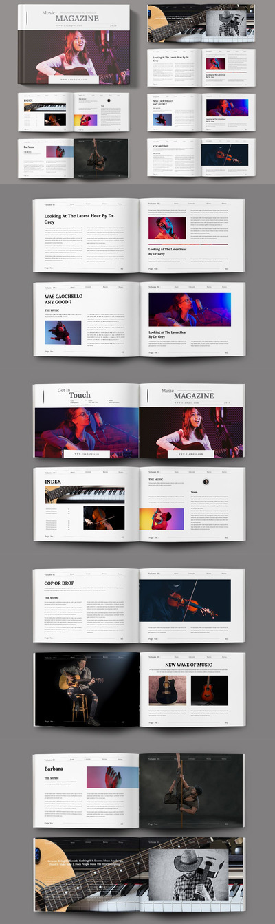 音乐杂志风景 (INDD)