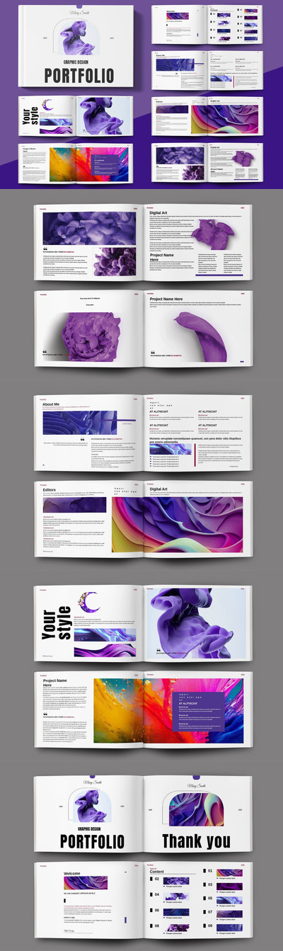 设计杂志风格排版内容 (INDD)