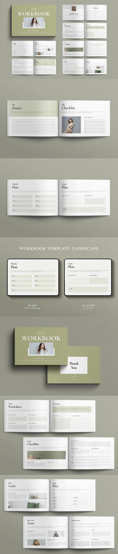 工作簿画册模板  (INDD)