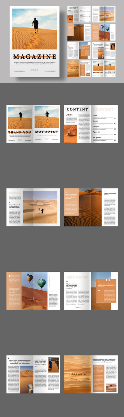 大图画册杂志版式 (INDD)