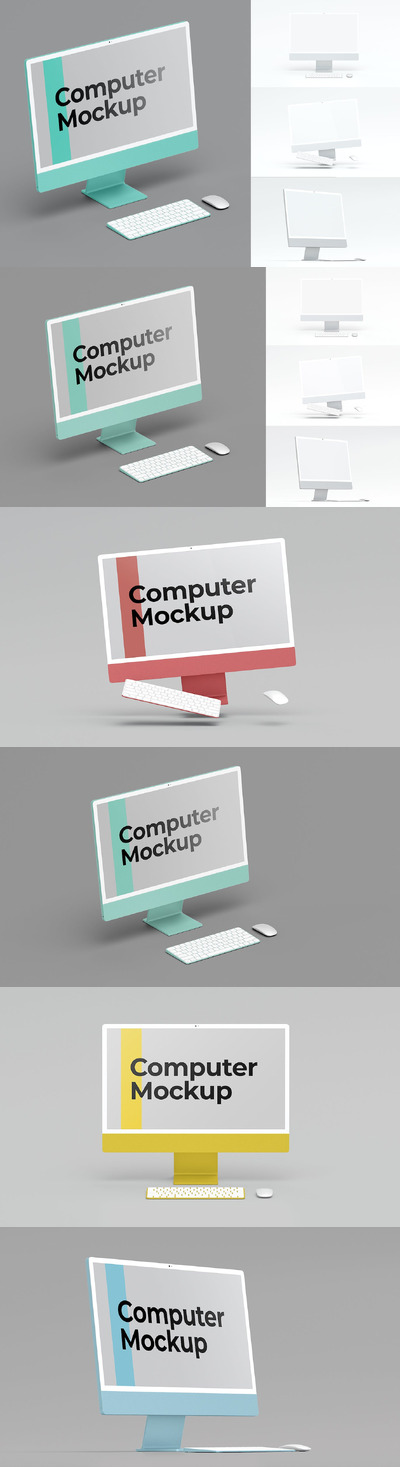 电脑屏幕样机集 (PSD)