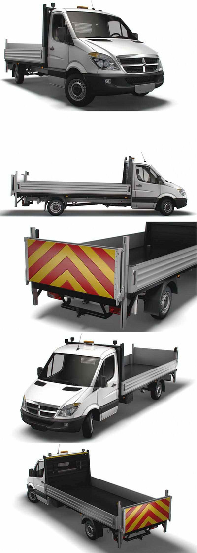 2009 Dodge Sprinter卡车3D模型（OBJ,FBX,MAX,LWO,C4D）