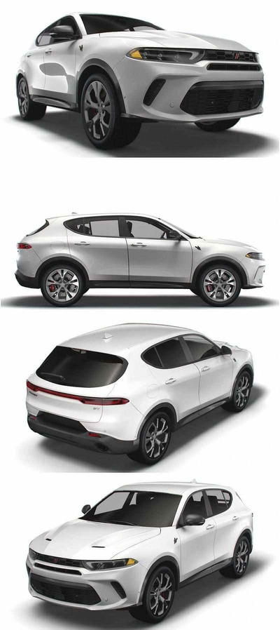 2023 Dodge Hornet GT GLH SUV汽车3D模型（OBJ,FBX,MAX,LWO,C4D）