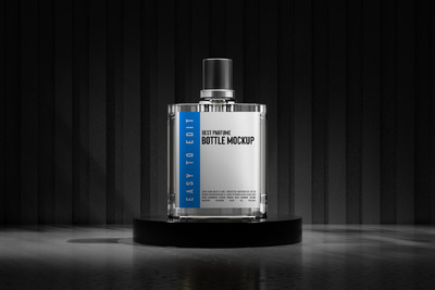 豪华香水瓶样机 (PSD)