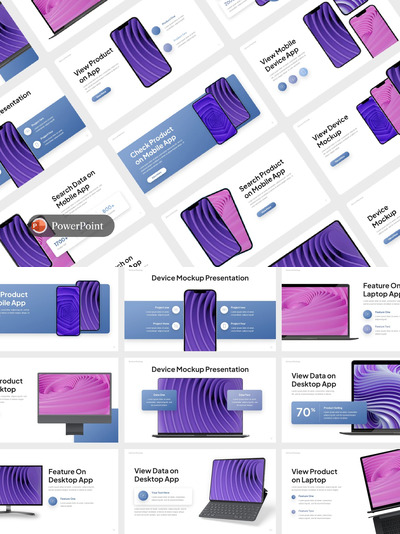 设备模型演示PPT模版 (PPTX)
