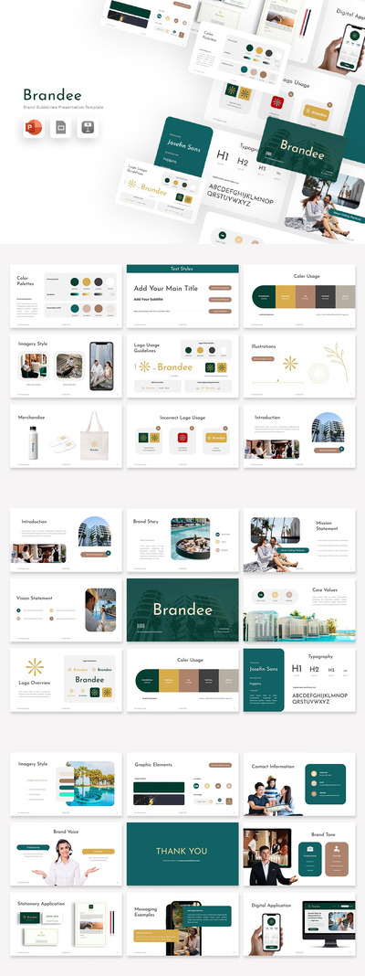 品牌指南 -PPT模版 (PPTX)