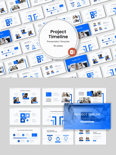 项目时间表PPT模版 (PPT,PPTX)
