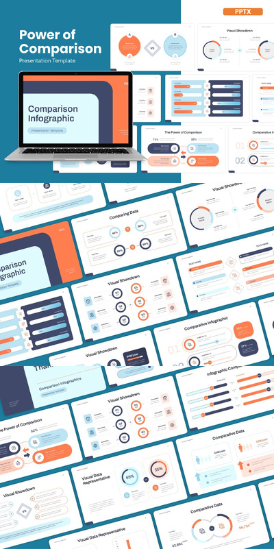 比较的力量 - PPT模版 (PPTX)