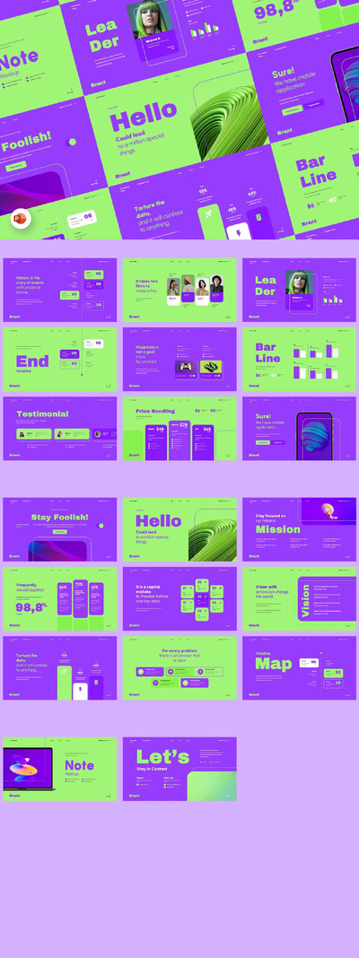 多功能公司&服务营销 PPT模版 (PPTX)