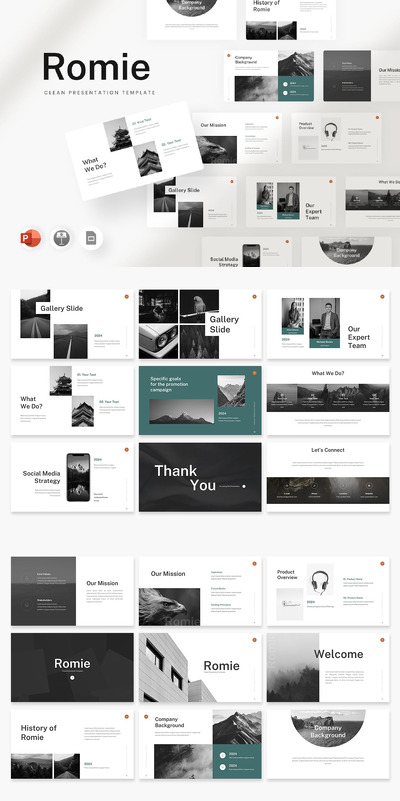 极简主义的PPT模版 (PPTX)