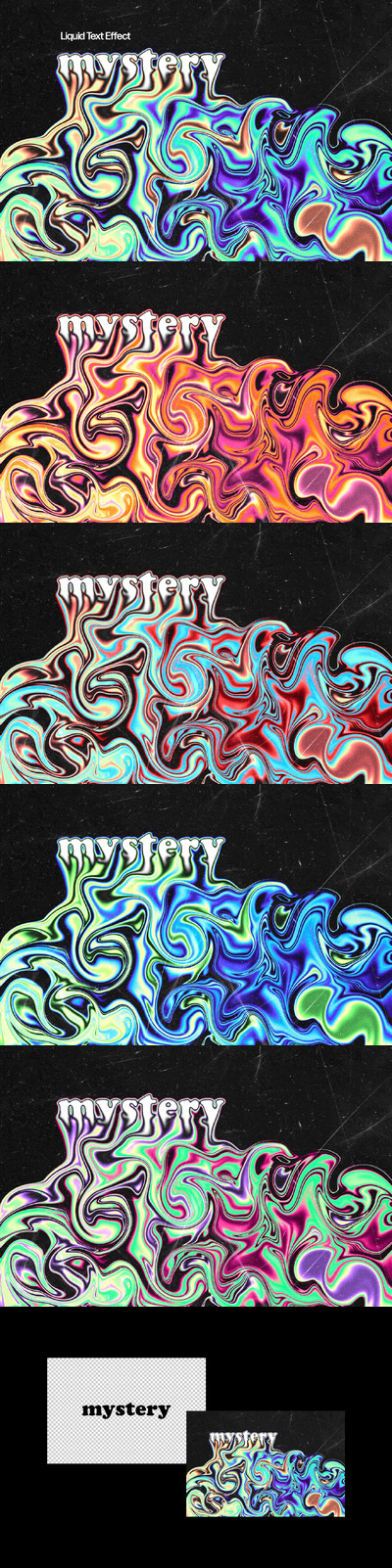 模糊液体文字效果 (PSD)