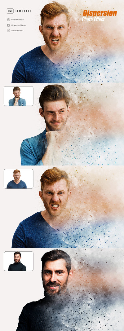 人物沙画PS特效图层样式 (PSD)