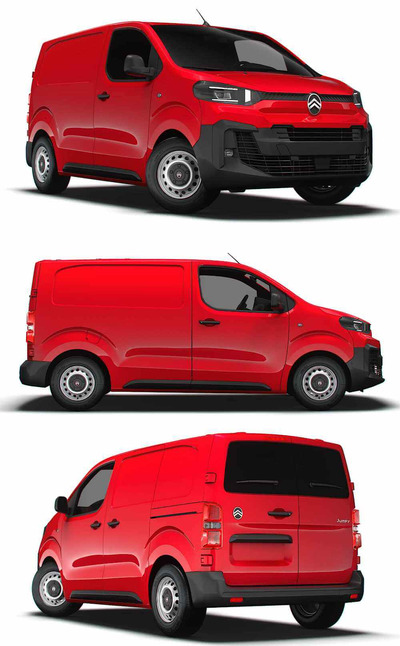2024雪铁龙Citroen Jumpy L1厢式货车 汽车3D模型（OBJ,FBX,MAX,LWO,C4D）