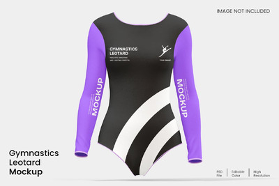 体操紧身衣样机 (PSD)