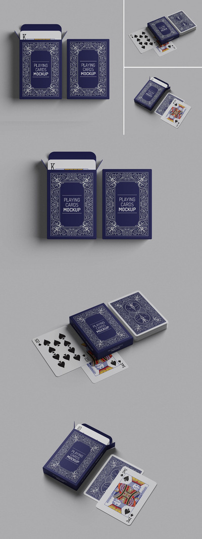 扑克牌样机 (PDF,PSD)