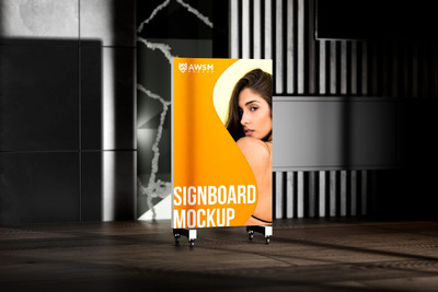 广告招牌样机 (PSD,JPG)